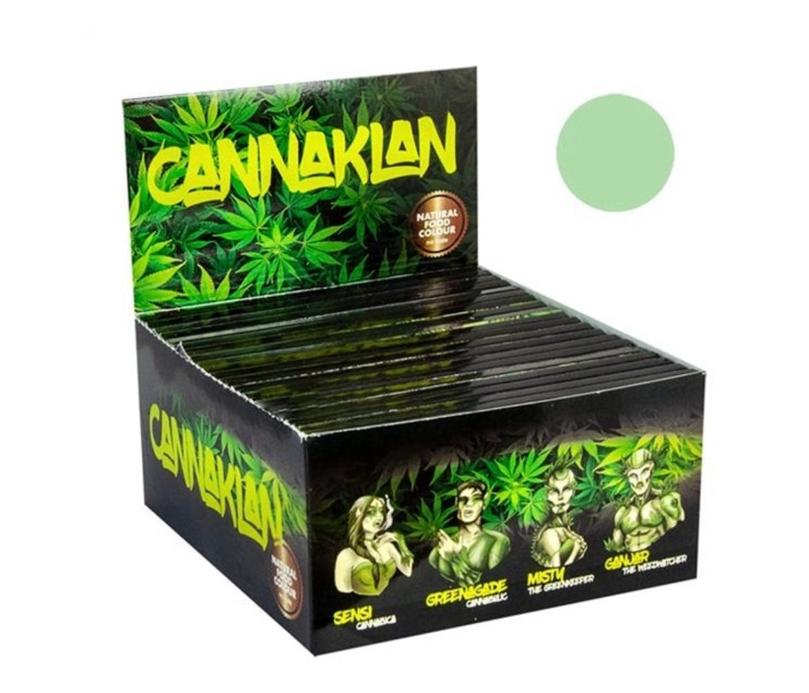 SNAIL King Size Slim Papers & Tips "CannaKlan green"