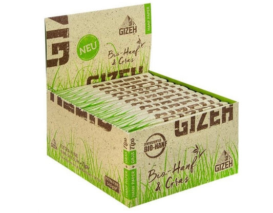 Gizeh Hanf & Gras King Size Slim Papers + Tips