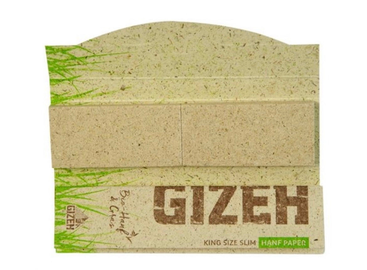 Gizeh Hanf & Gras King Size Slim Papers + Tips